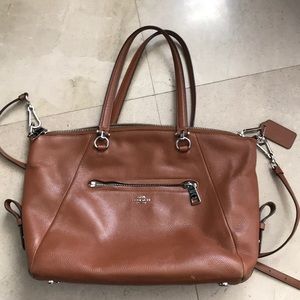 Brown Authentic Coach Medium Satchel Handbag